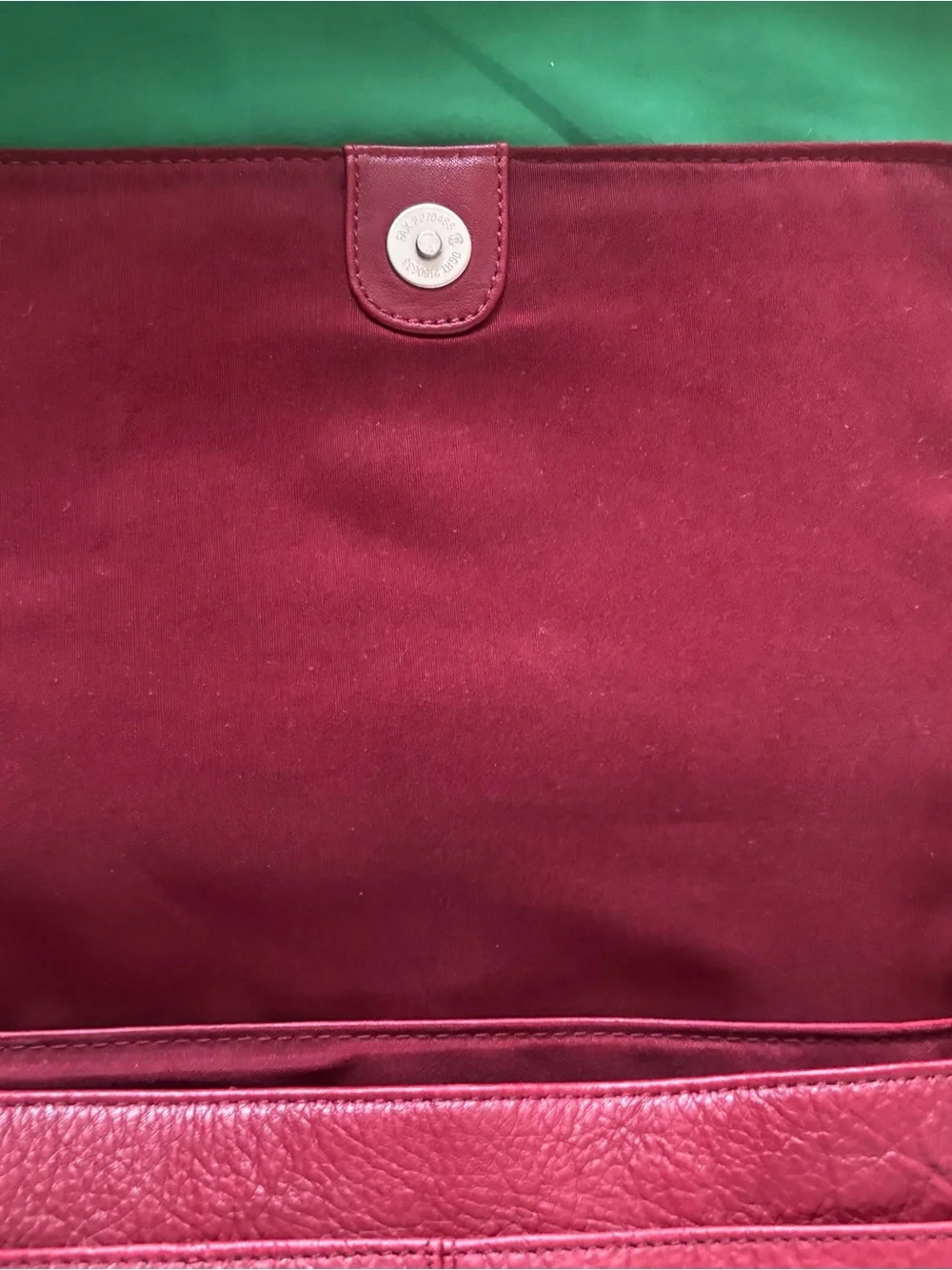 Stone Mountain Accessories Wine Red Leather Hobo Shoulder Bag